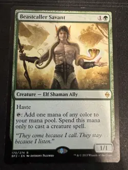 Beastcaller Savant Battle for Zendikar Magic the Gathering mtg - Image 1