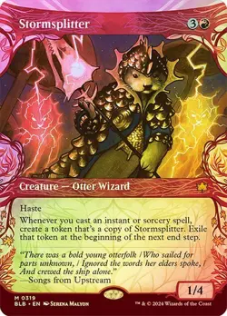 MTG-Stormsplitter (Showcase) Bloomburrow(NM-FOIL)#319 - Image 1