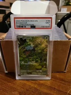 2025 Pokemon Bulbasaur - 166/165 - SV: Scarlet & Violet 151 (MEW) PSA 9 MINT - Image 1