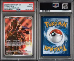 2025 POKEMON DRI EN-DESTINED RIVALS ILLUSTRATION RARE #201 ZAMAZENTA PSA 8 - Image 3
