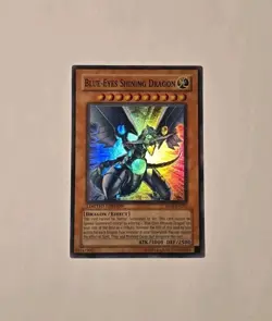 Yugioh Blue-Eyes Shining Dragon MOV-EN001 Super Rare Limited Edition VLP - Image 1