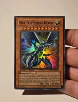 Yugioh Blue-Eyes Shining Dragon MOV-EN001 Super Rare Limited Edition VLP - Image 3