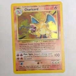 PokÃ©mon TCG Charizard Base Set Holo Rare Card 4/102 - Image 1