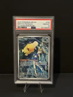 2025 POKEMON DRI EN-DESTINED RIVALS ILLUSTRATION RARE MISTY'S PSYDUCK PSA 10 - Image 3