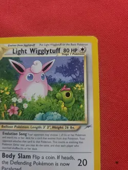 Pokemon: Light Wigglytuff #54/105 Neo Destiny 2000 Vintage Non-holo - LP - L115 - Image 5