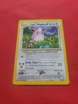 Pokemon: Light Wigglytuff #54/105 Neo Destiny 2000 Vintage Non-holo - LP - L115 - Image 8