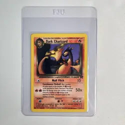 DARK CHARIZARD 21/82 Non Holo Team Rocket Pokemon TCG LP - Image 4