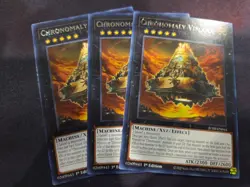 Yugioh! 3x Chronomaly Vimana JUSH-EN044 Rare 1st Ed NM In Hand - Image 1