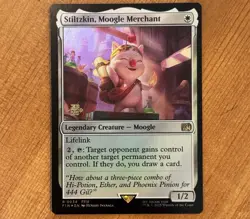 Stiltzkin, Moogle Merchant [Prerelease] R 0034, NM Promo, MTG Final Fantasy IX - Image 1
