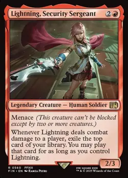 Lightning, Security Sergeant | MTG FINAL FANTASY #0560 | M/NM - Image 1