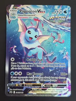 Pokemon Vaporeon VMAX Black Star Promo SWSH182 NM - Image 1