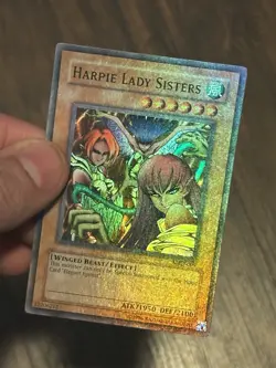 Yugioh Harpie Lady Sisters MRD-009 Super Rare Unlimited NM HEAVY HOLO BLEED - Image 4