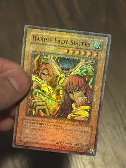 Yugioh Harpie Lady Sisters MRD-009 Super Rare Unlimited NM HEAVY HOLO BLEED - Image 5
