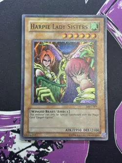 Yugioh Harpie Lady Sisters MRD-009 Super Rare Unlimited NM HEAVY HOLO BLEED - Image 6