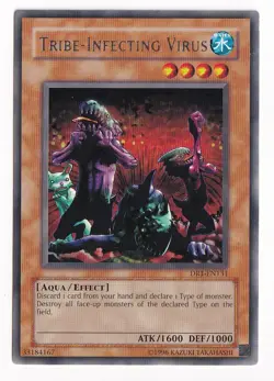YUGIOH TRIBE-INFECTING VIRUS DR1-EN131 RARE UNLIMITED EDITION - Image 1