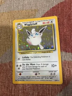 PokÃ©mon TCG Wigglytuff Holo Rare Card 16/64 Jungle No Symbol Error - Image 1