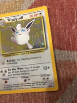 PokÃ©mon TCG Wigglytuff Holo Rare Card 16/64 Jungle No Symbol Error - Image 2