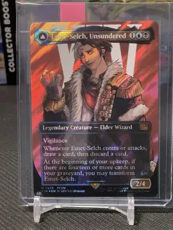 Magic MTG Emet-Selch, Unsundered Hades FIN 0539 Borderless Surge Foil Mythic - Image 3