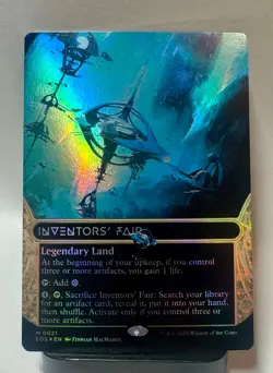 Inventors' Fair (Mythic Borderless Foil) #21 EOE Stellar Sights MTG NM - Image 1