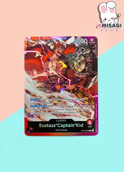 One Piece Card Game Eustass "Captain"Kid ST10-003 L Leader Foil Card TCG Manga - Image 1