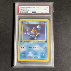 2000 Pokemon Rocket Squirtle 68/82 1st EditionÂ PSA 9 MINT - Image 1