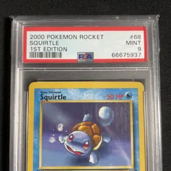 2000 Pokemon Rocket Squirtle 68/82 1st EditionÂ PSA 9 MINT - Image 3