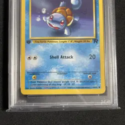 2000 Pokemon Rocket Squirtle 68/82 1st EditionÂ PSA 9 MINT - Image 4
