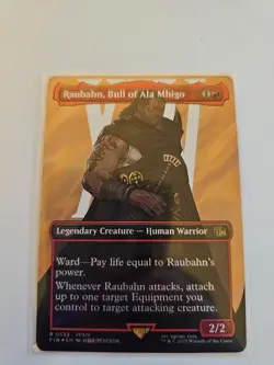 Raubahn, Bull of Ala Mhigo Borderless Surge FOIL MTG FIC Nm/M - Image 1