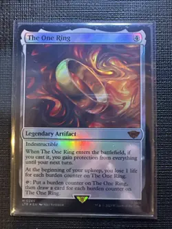 1x The One Ring Foil NM - Lord of the Rings MTG Magic LTR x1 - Image 1