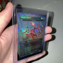 Magus Sisters Endurance FOIL BORDERLESS MTG Final Fantasy Secret Lair #7008 - Image 3