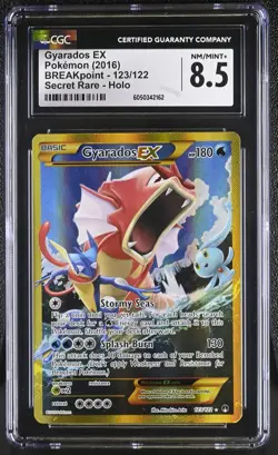 CGC 8.5 Gyarados EX 2016 BREAKpoint 123/122 Secret Rare Holo Pokemon Card psa - Image 3