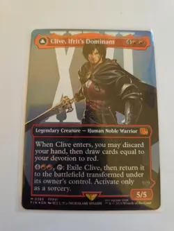 Clive, Ifrit's Dominant Borderless FOIL MTG FIN NM/M - Image 1