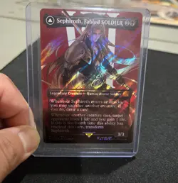 Sephiroth, Fabled SOLDIER (Borderless) (Surge Foil) (0527) Final Fantasy MTG - Image 1