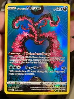 Pokemon Galarian Moltres Crown Zenith Black Star Promo SWSH284 LP - Image 1
