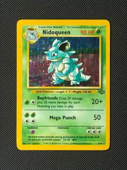 Nidoqueen 7/64 Holo Pokémon Card Jungle WOTC Rare - Image 1