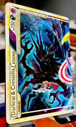 ðŸ”¥ðŸ”¥ðŸ”¥ POKEMON TRIUMPHANT DARKRAI & CRESSELIA LEGEND TOP #99 HOLO LP ðŸ”¥ðŸ”¥ðŸ”¥ - Image 2