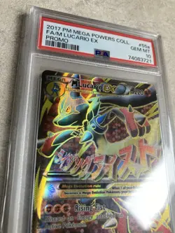 Pokemon 2017 M Lucario EX 55a/111 Full Art Mega Powers Promo GEM MINT PSA 10 - Image 4