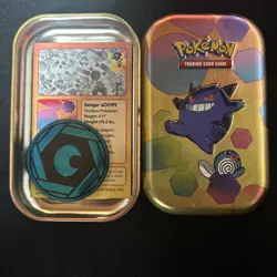 Pokemon TCG 151 Scarlet & Violet Gengar Mini Tin EMPTY - Tin, Coin & Art Card - Image 1