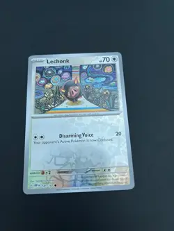 Lechonk Pokemon TCG Obsidian Flames Reverse Holo Card 181/197 Trading Card TCG - Image 1