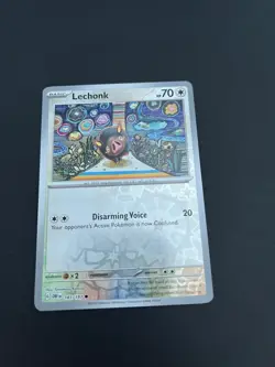 Lechonk Pokemon TCG Obsidian Flames Reverse Holo Card 181/197 Trading Card TCG - Image 2