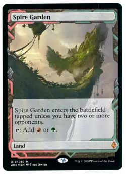 1X  SPIRE GARDEN [ZEN - ZENDIKAR RISING EXPEDITIONS] - MTG FOIL CARD [EXCELLENT] - Image 1