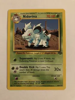 Pokemon Nidorina 40/64 1999 Card - Image 1
