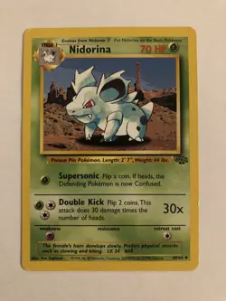 Pokemon Nidorina 40/64 1999 Card - Image 3