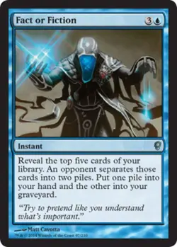 Fact or Fiction - Light Play MTG Conspiracy - Image 1