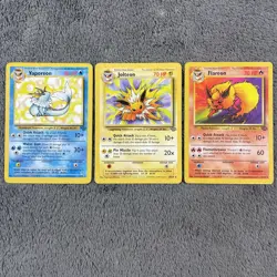Pokemon TCG Jungle Set Vaporeon Flareon Jolteon Pokemon Cards Non Holo LP/MP - Image 25