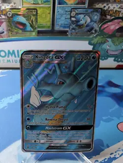 Kingdra GX - 66/70 - Pokemon Dragon Majesty Sun Moon Full Art Ultra Rare Card NM - Image 1