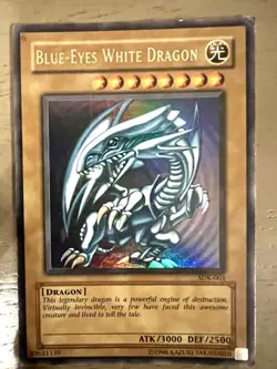 Blue-Eyes White Dragon SDK-001 | 2002 Starter Deck Kaiba | Original YuGiOh Holo - Image 1
