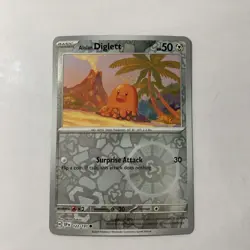 Alolan Diglett 122/191 Reverse Holo Surging Sparks Pokemon Card - Image 1