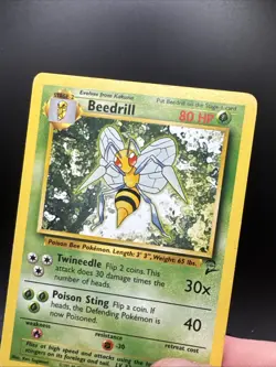 Beedrill 21/130  -Vintage Rare Pokémon Card- Base Set 2 - Image 19
