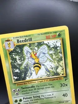 Beedrill 21/130  -Vintage Rare Pokémon Card- Base Set 2 - Image 7